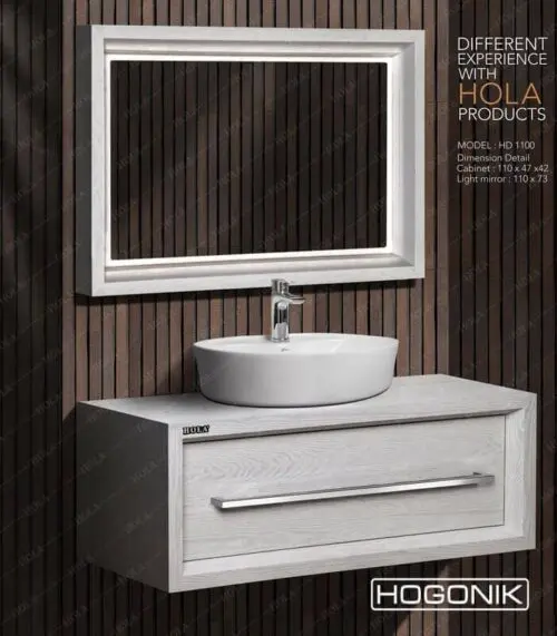 روشویی کابینتی سایز بزرگ برند هلا مدل HD1100
