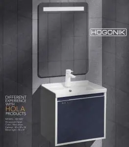 روشویی کابینتی، رنگ سرمه ای، hola، دیواری