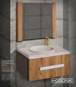 روشویی کابینتی، مدل hd8003، دیواری، سنگ طبیعی