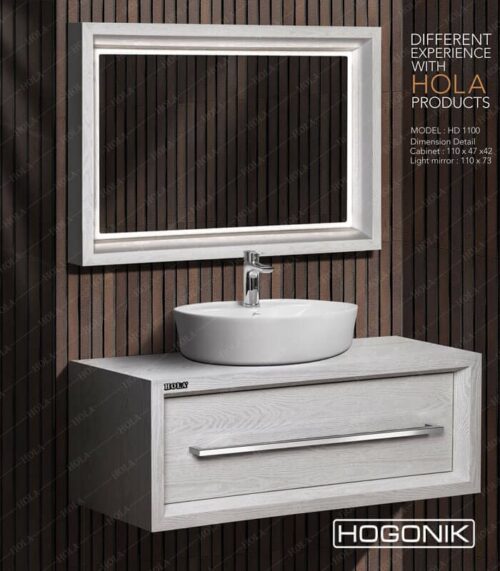 روشویی کابینتی سایز بزرگ برند هلا مدل HD1100