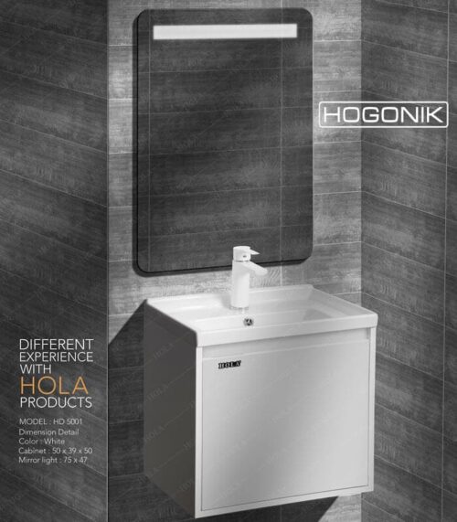 روشویی کابینتی، رنگ سفید، hola، دیواری