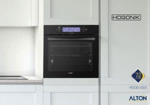 فر توکار آلتون مدل v303 در آشپزخانه با دکور سفید